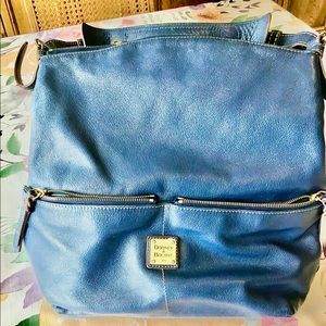 Dooney & Bourke Blue Leather Shoulder Bag